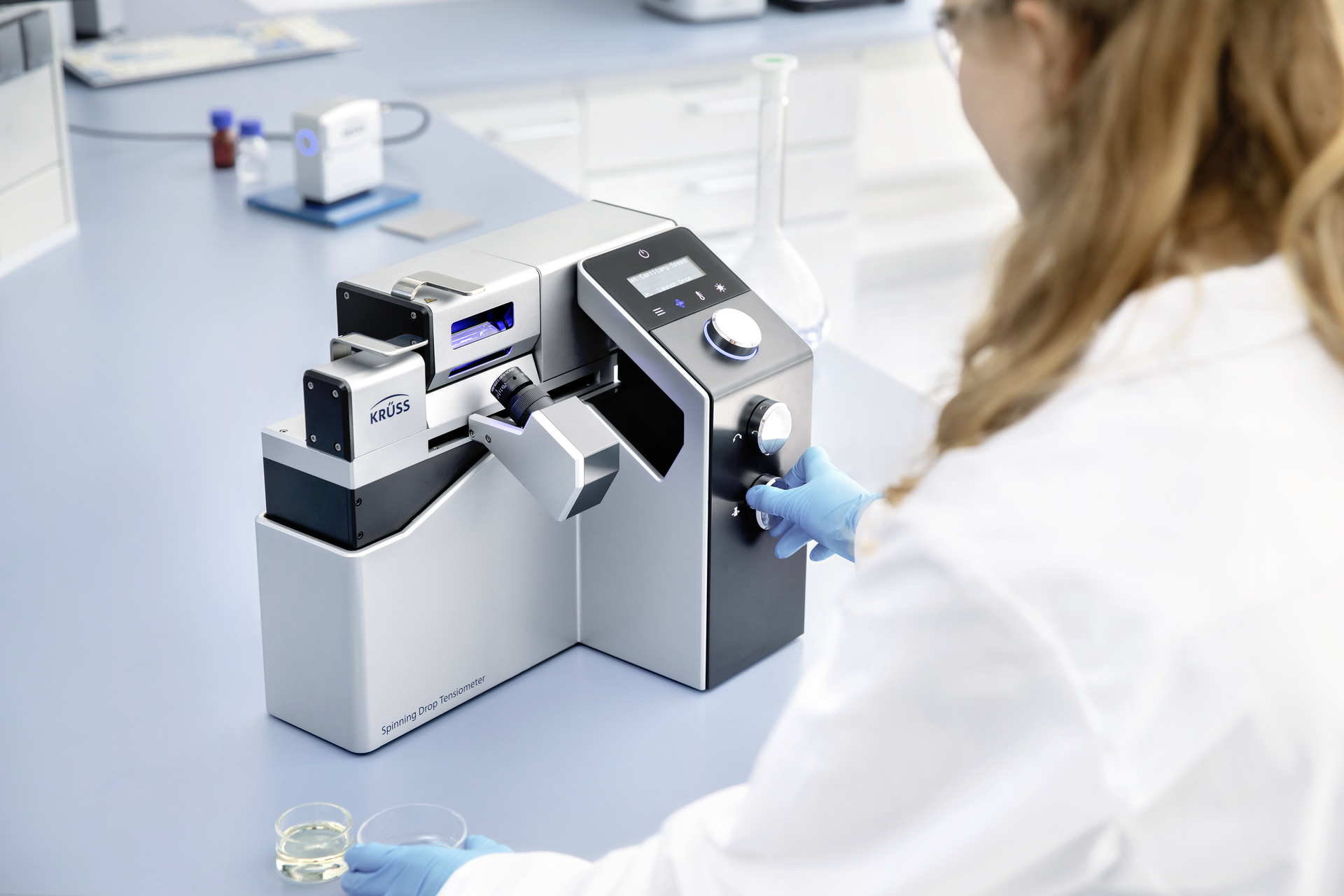 SDT Spinning Drop Tensiometer from KRÜSS for measuring extremely low interfacial tensions SDT Spinning Drop Tensiometer from KRÜSS for measuring extremely low interfacial tensions